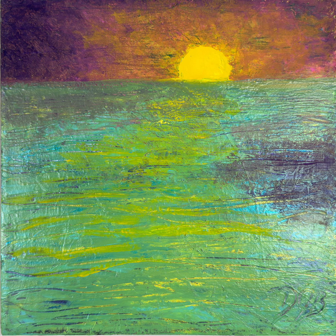 Serene Sunset Over the Ocean