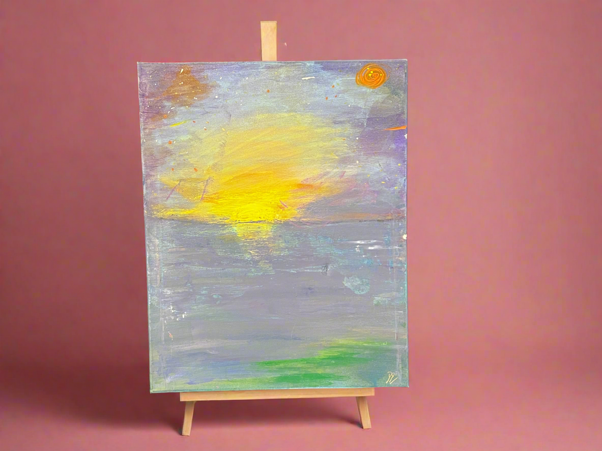 Twilight serenity - DJB ArtPainting, canvas, artwork, art, unique