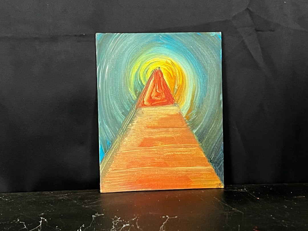 Pyramids of light - DJB ArtPainting, canvas, artwork, art, unique