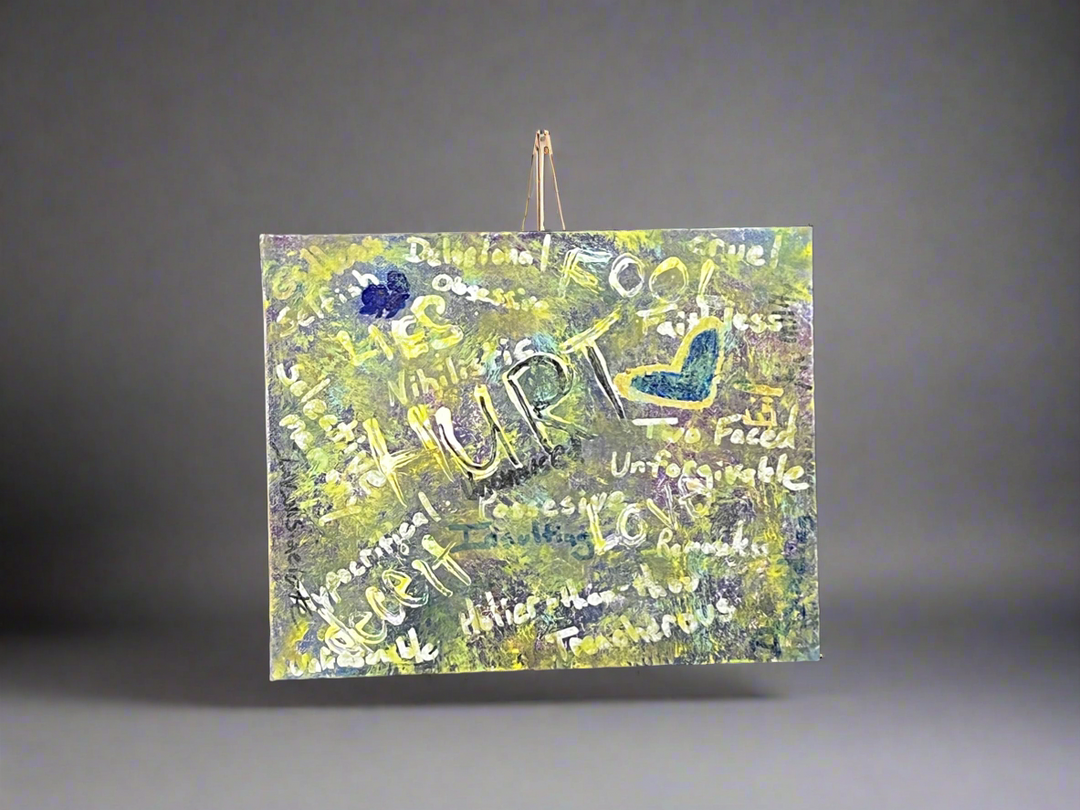 Word cloud of emotion - DJB ArtPainting, canvas, artwork, art, unique