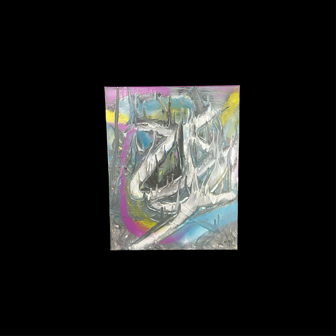 Frozen pulse - DJB ArtPainting, canvas, artwork, art, unique