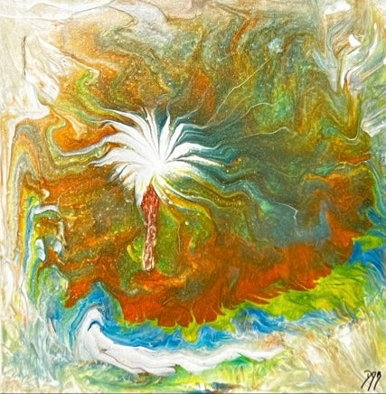 Eruption of Eden - DJB ArtPainting, canvas, artwork, art, unique