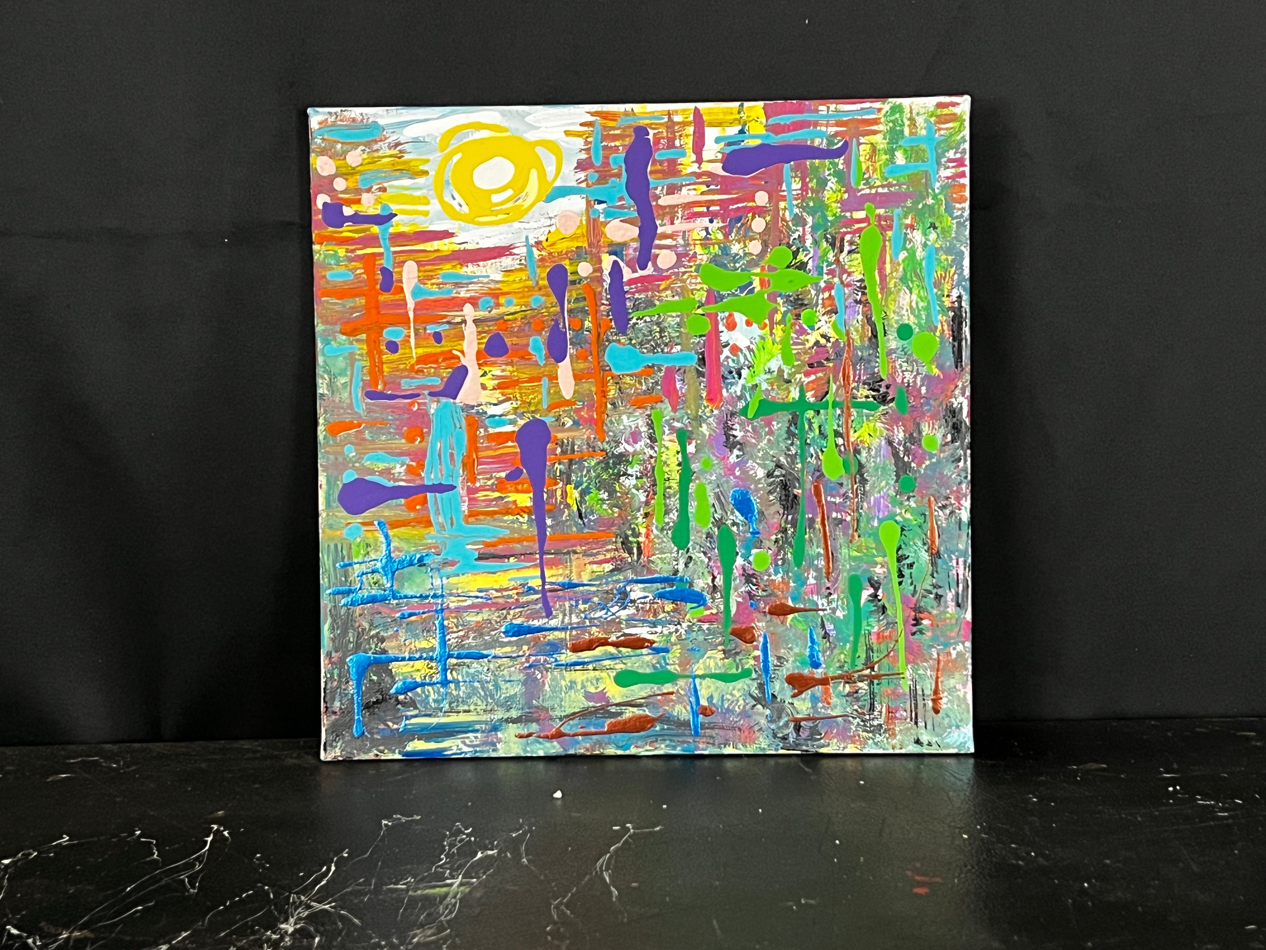Vibrant cityscape - DJB ArtPainting, canvas, artwork, art, unique