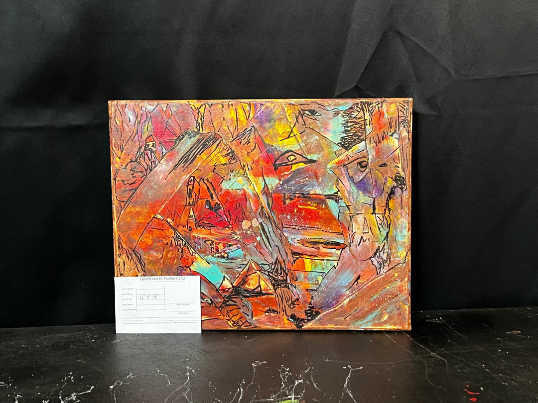 vivid reflections - DJB ArtPainting, canvas, artwork, art, unique