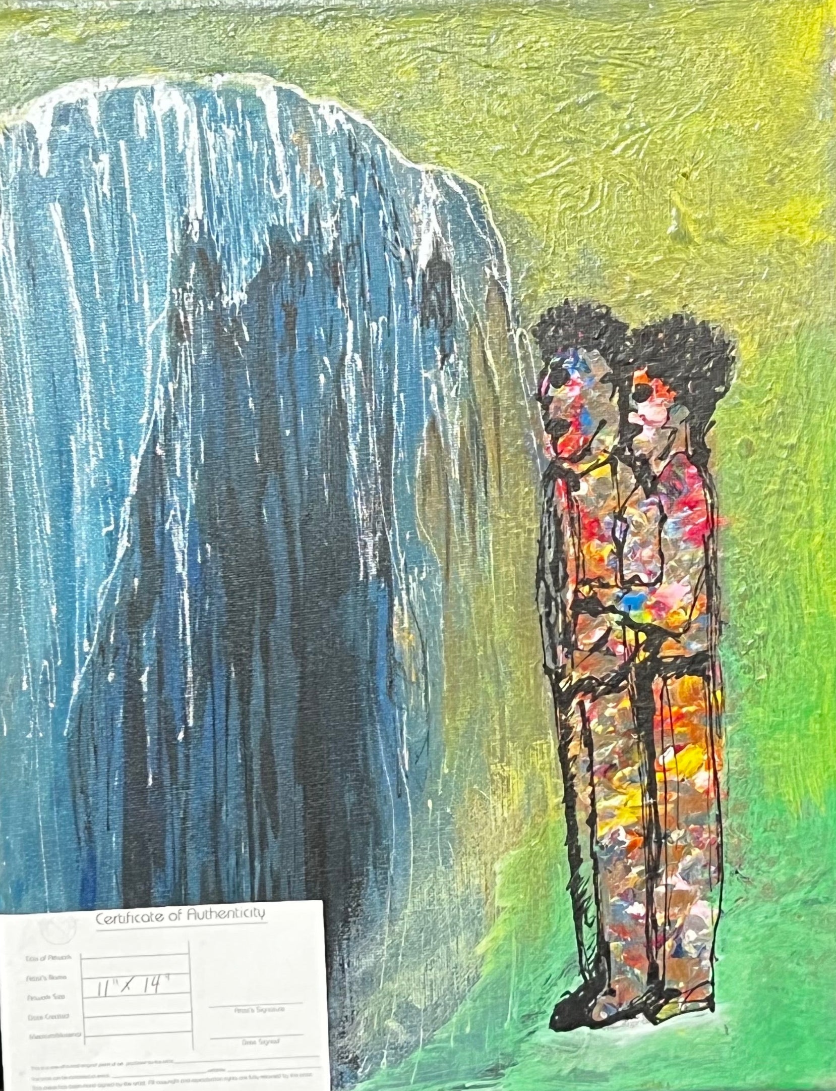 witness of the falls - DJB ArtPainting, canvas, artwork, art, unique