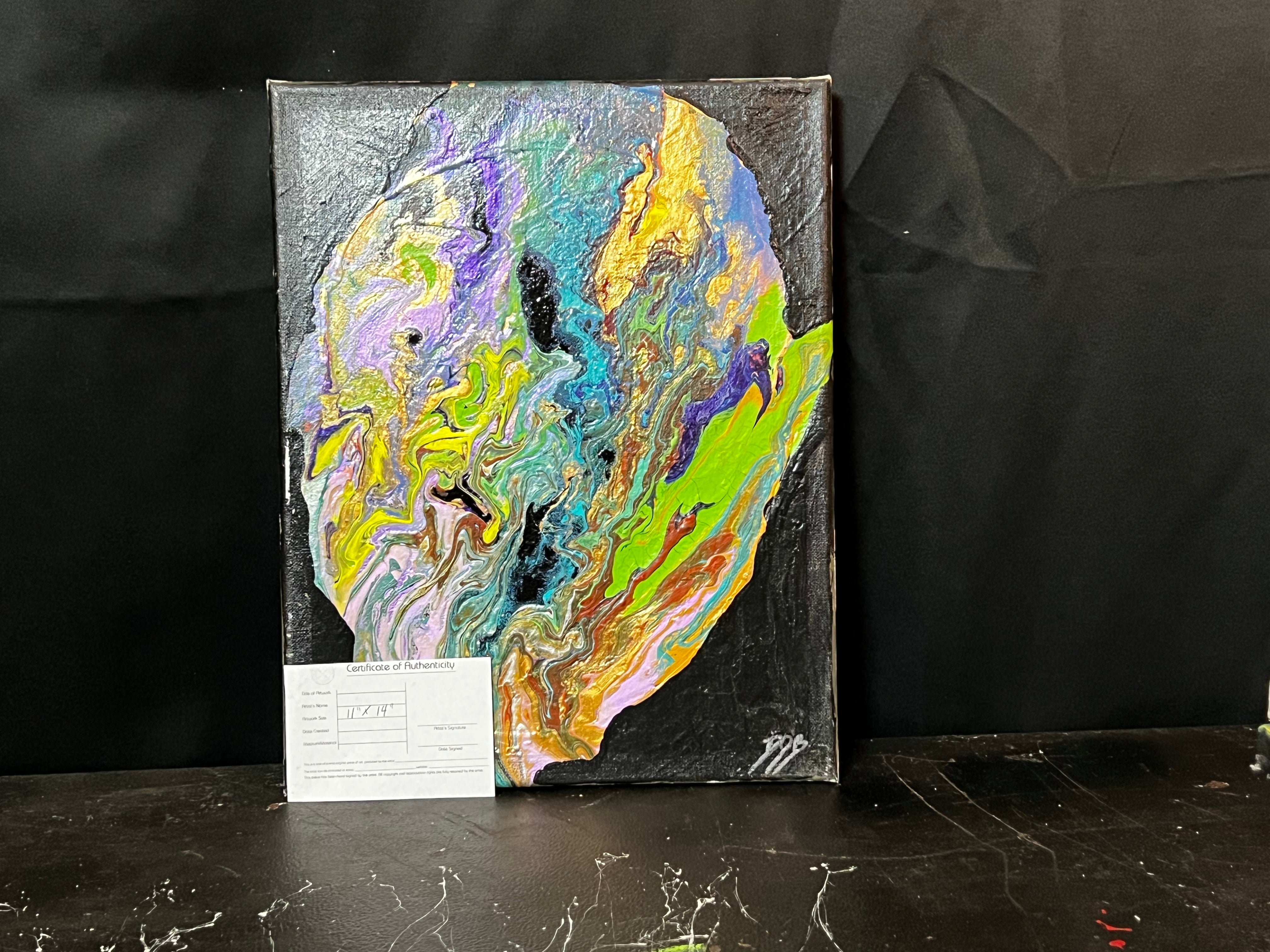 planet in flux - DJB ArtPainting, canvas, artwork, art, unique