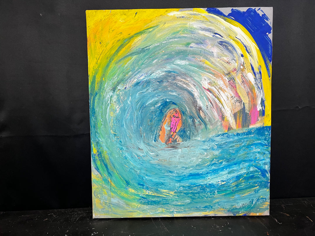 In the curl - DJB ArtPainting, canvas, artwork, art, unique