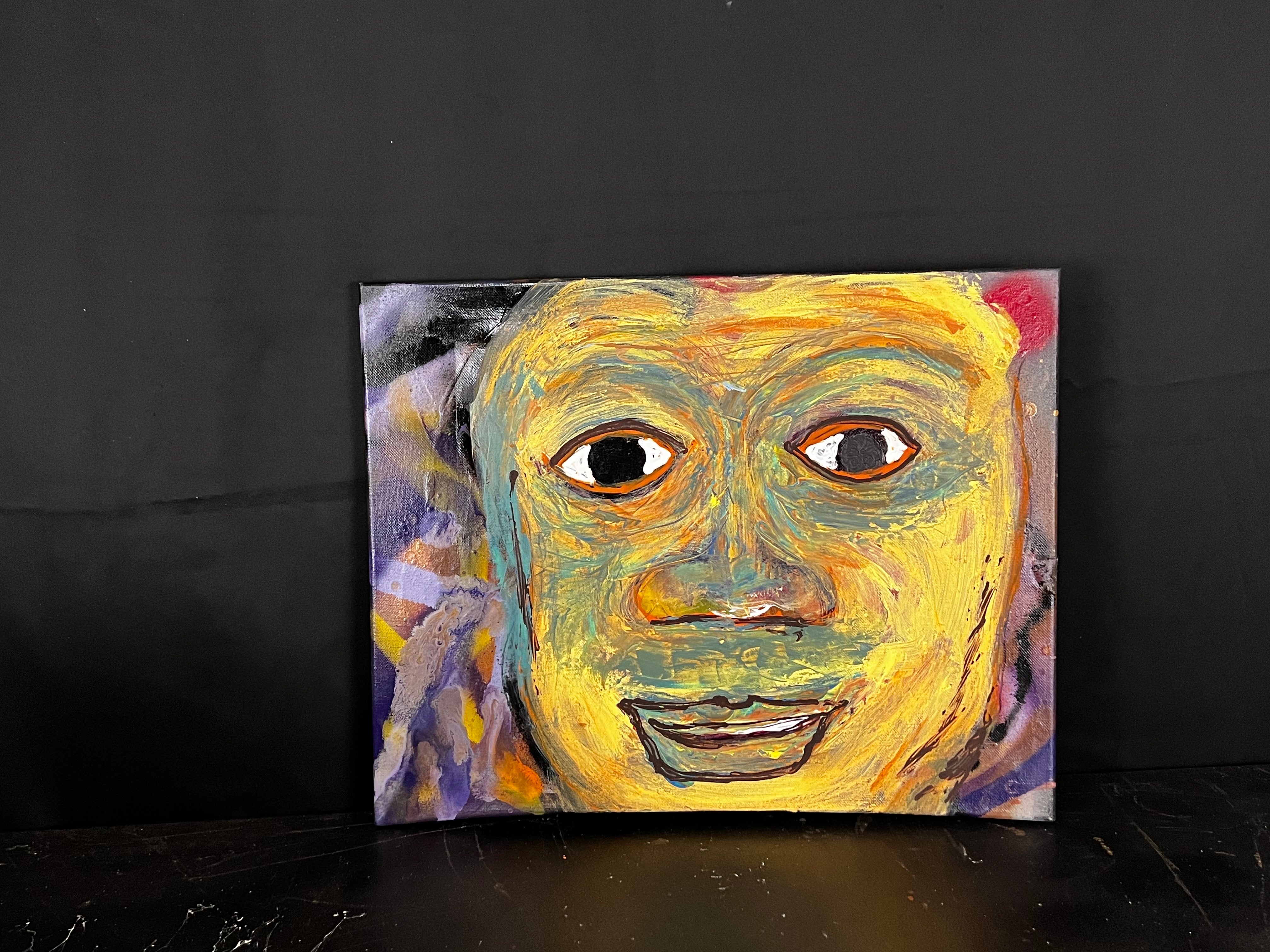 Radiant visage - DJB ArtPainting, canvas, artwork, art, unique