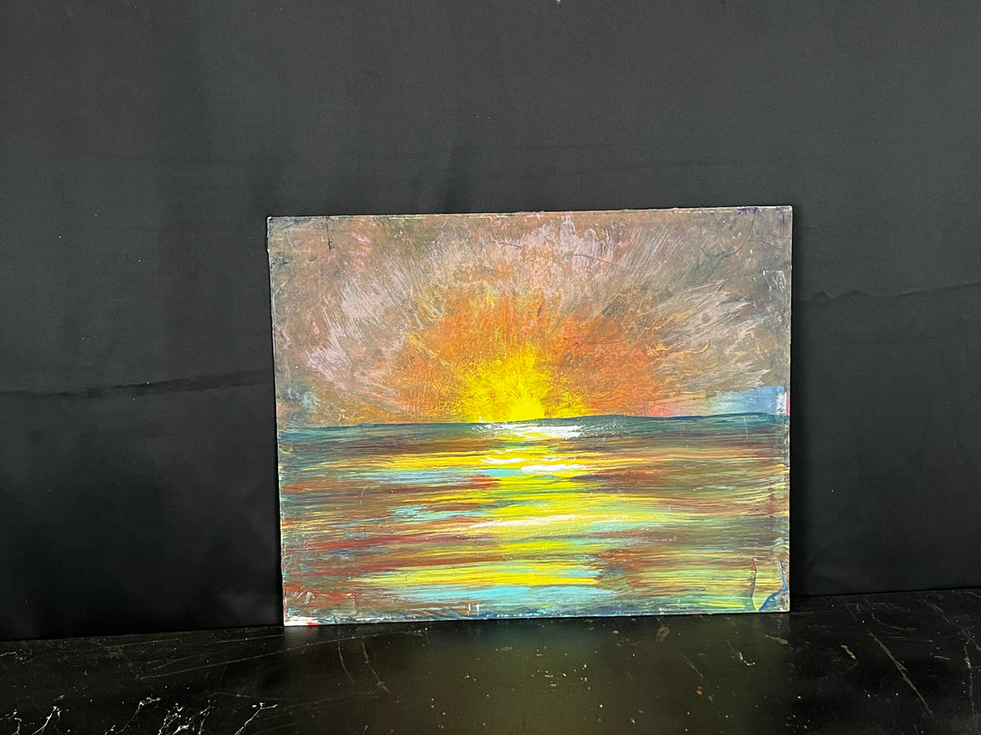Golden morning reflections - DJB ArtPainting, canvas, artwork, art, unique