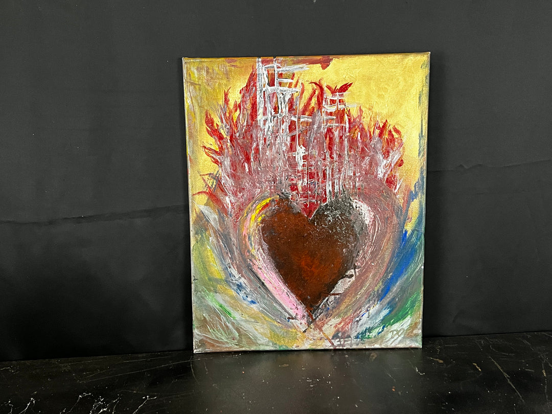 The burn within - DJB ArtPainting, canvas, artwork, art, unique