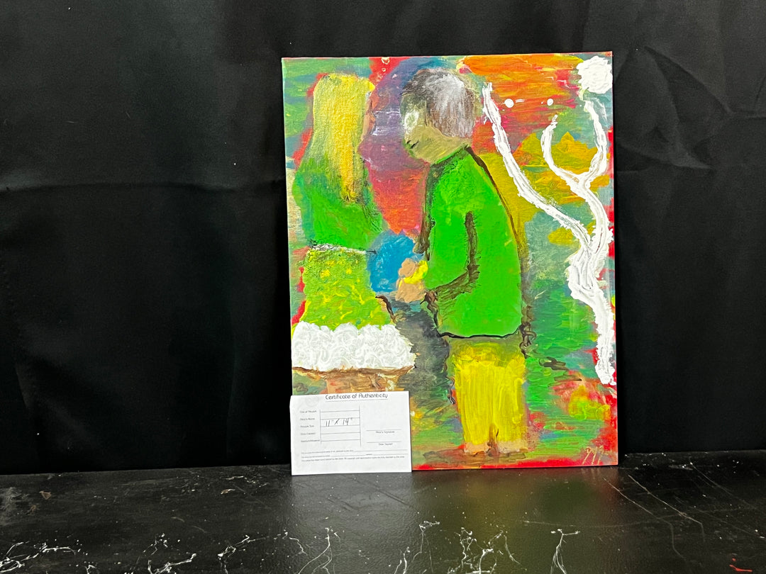 Joyful encounter - DJB ArtPainting, canvas, artwork, art, unique