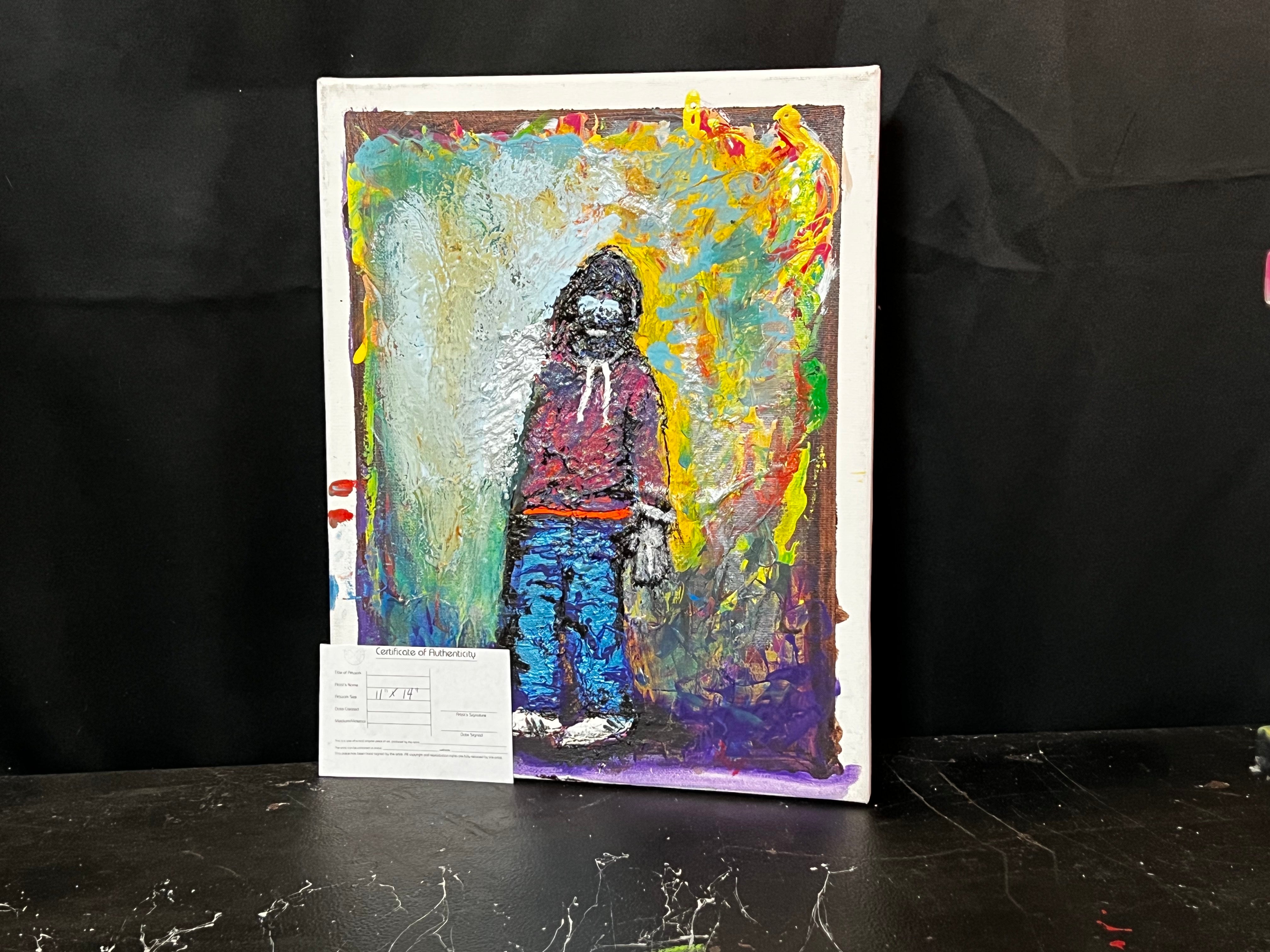 Urban reflection - DJB ArtPainting, canvas, artwork, art, unique