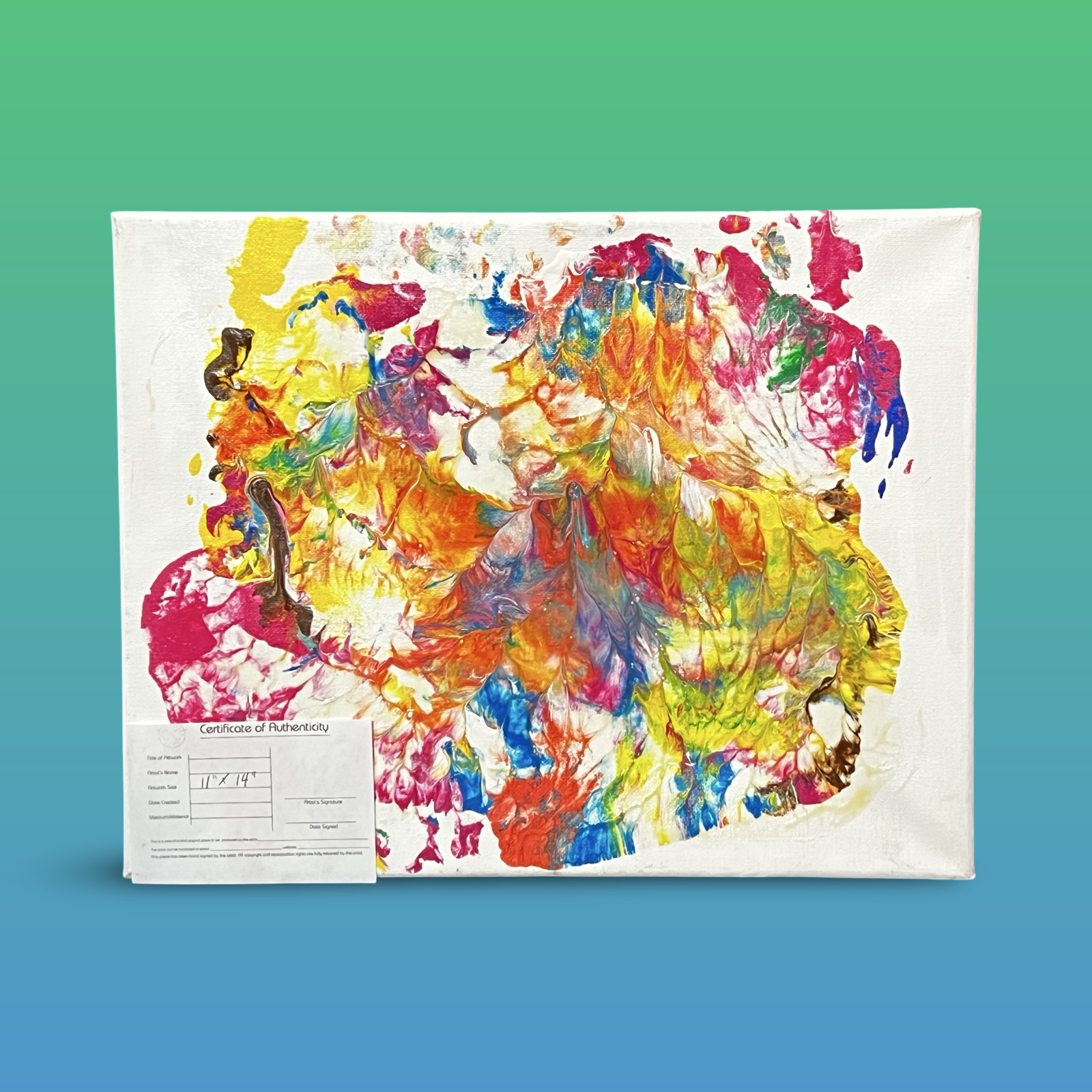 vibrant explosion - DJB ArtPainting, canvas, artwork, art, unique