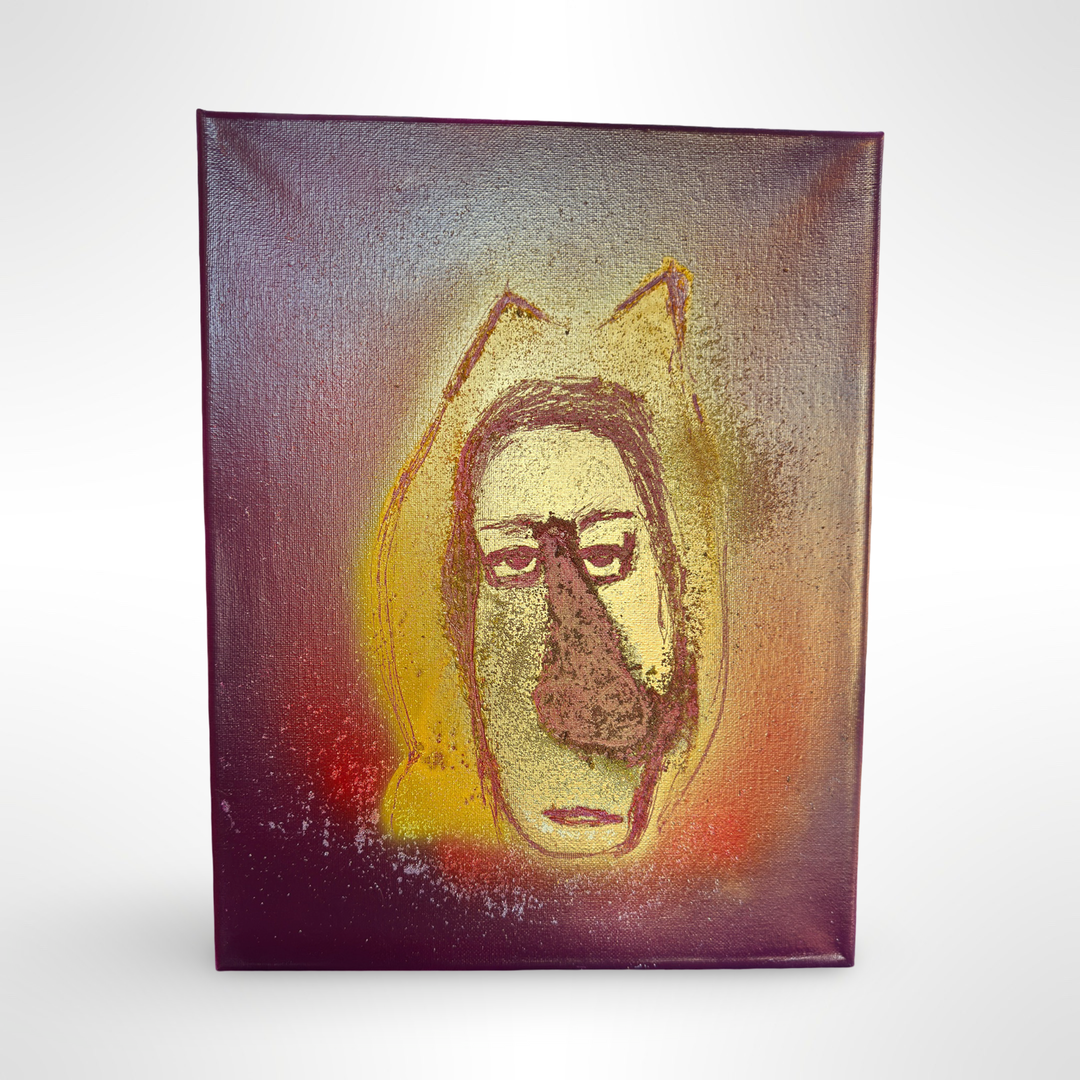 The watcher in the hood - DJB ArtPainting, canvas, artwork, art, unique