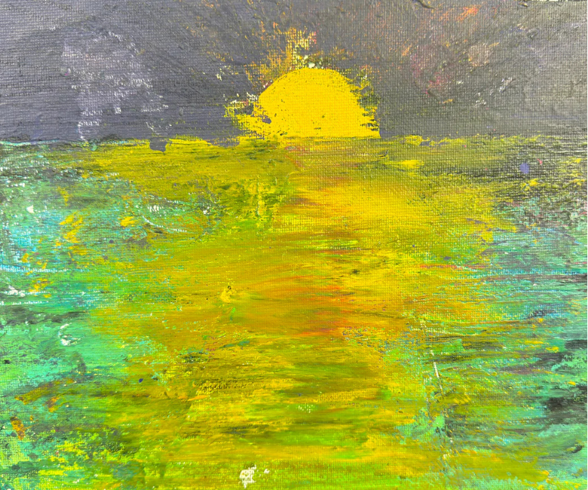 Golden Reflection - DJB ArtPainting, canvas, artwork, art, unique