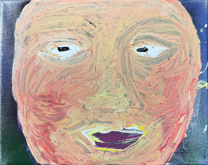 The Face of Time - DJB ArtPainting, canvas, artwork, art, unique