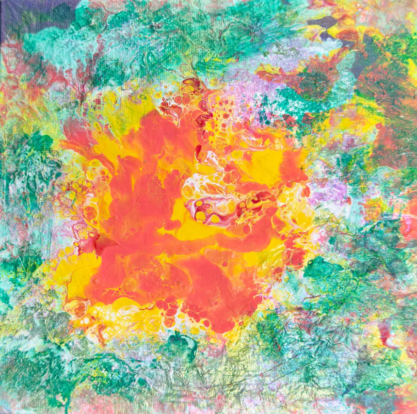 The Bloom of Energy - DJB ArtPainting, canvas, artwork, art, unique