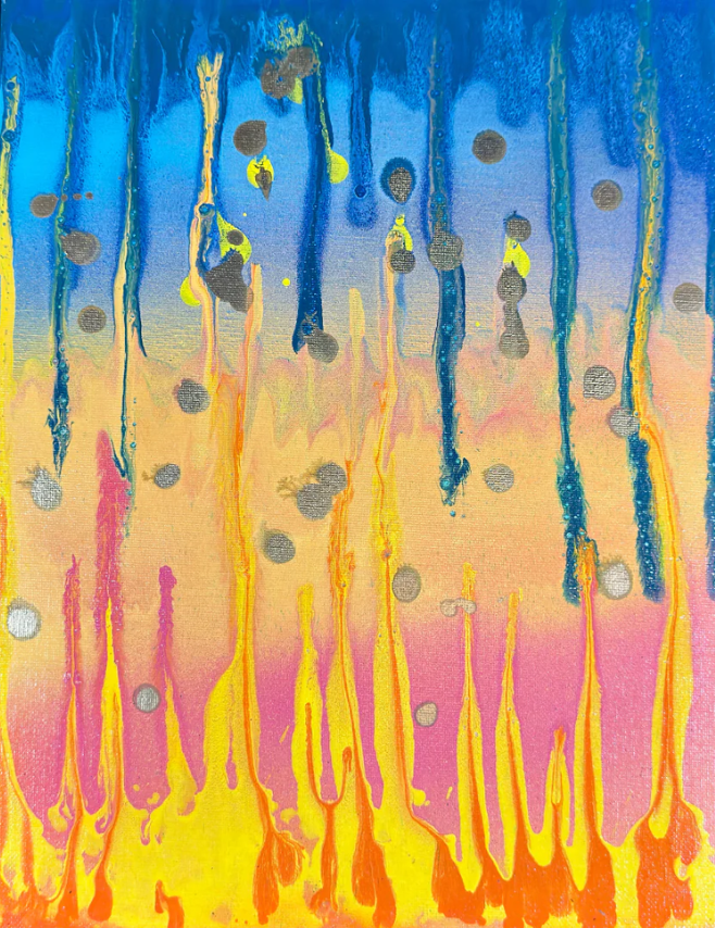 Golden Rain at Dusk