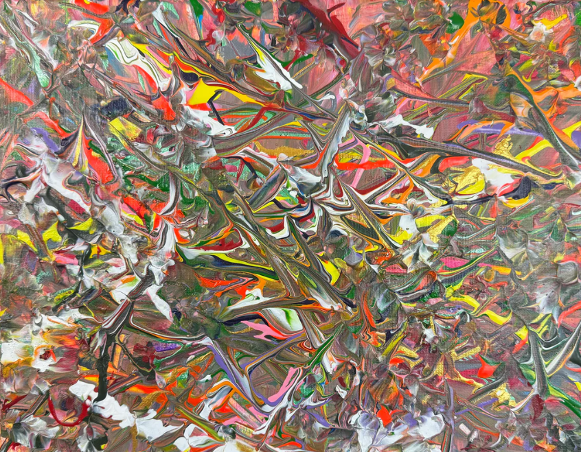 Chaos in Bloom - DJB ArtPainting, canvas, artwork, art, unique